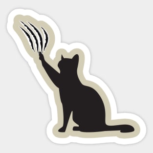 fun cat tshirt Sticker